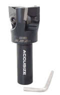 Accusize Indexable End Mill 1-1/2 in Dia 3/4 in Shank TPG32