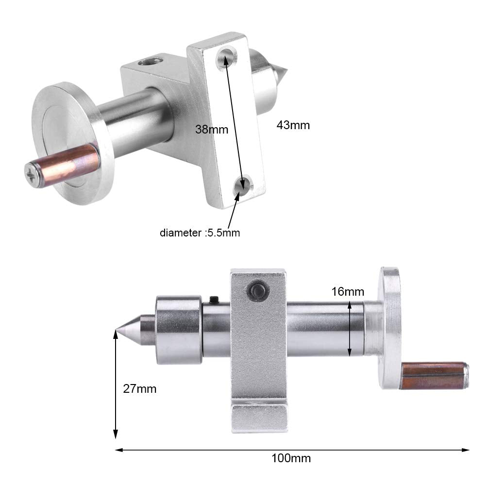 Live Center For Wood Lathe,Mini Lathe Machine Accessories,Lathe Tailstock,Tailstock Live Center,Wood Lathe For Mini Lathe Machine Double Bearing Live Center Revolving Centre Diy Parts