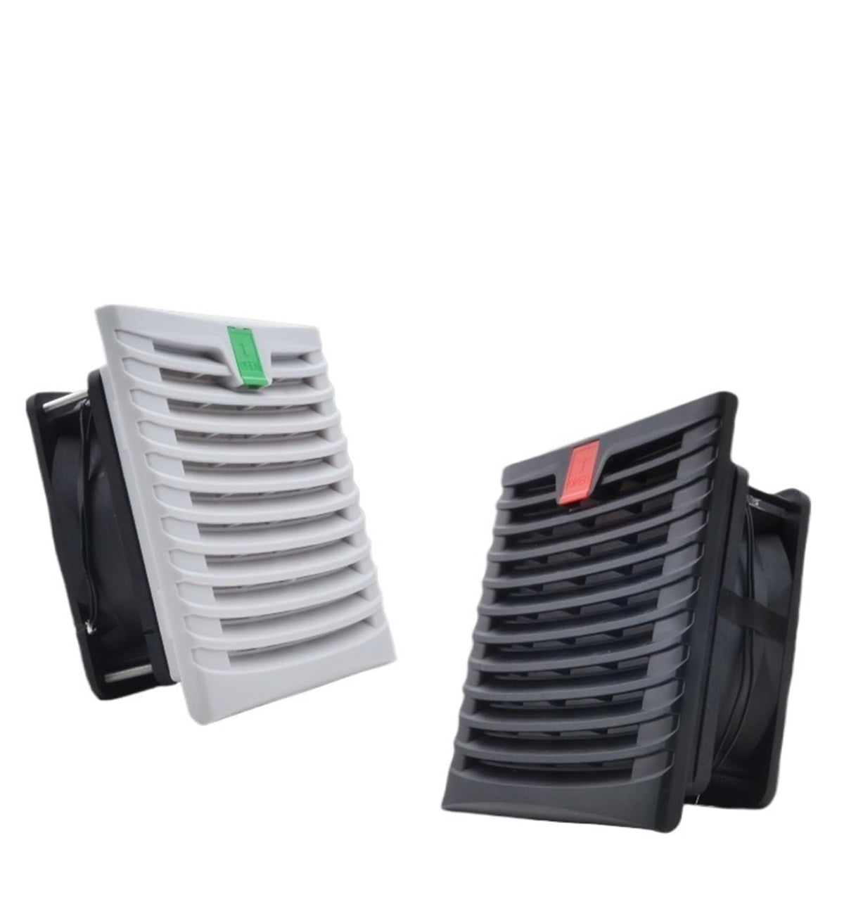 1Pcs 803 150 * 150mm Enclosure Cabinet Ventilator Filter Kits 120mm X 38mm AC EC 115V 230V DC 12V 24V Cooling Fan Dustproof Waterproof(Black EC 115V230V)