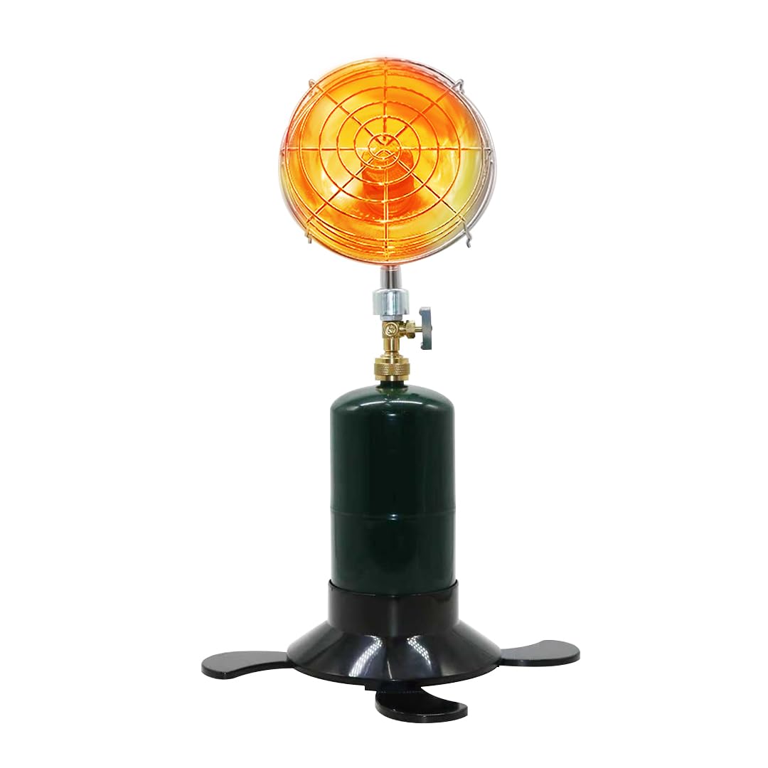 Portable Propane Heater with Upgrade Catalytic Infrared Burner & Free-Bending Snake Hose for Outdoor and Indoor Tent