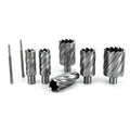 OSCARBIDE 8pcs HSS Annular Cutter Set,1" to 2" Dia,2" Cutting Depth