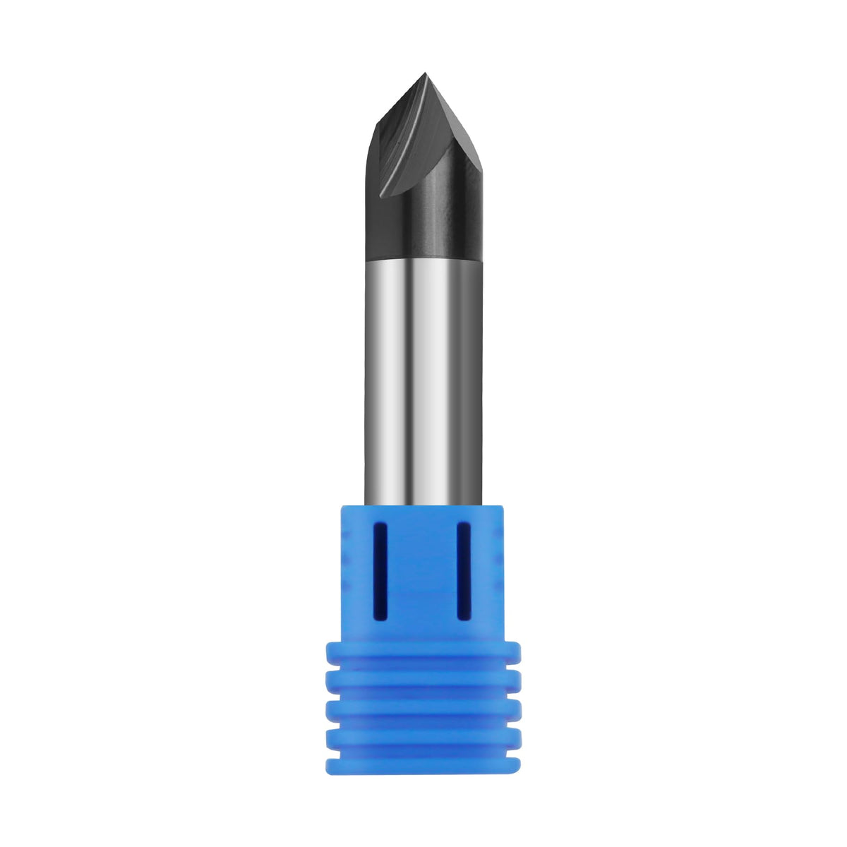 1/2in Solid Carbide End Mill, Chamfer Mill - Double End,2 Flutes