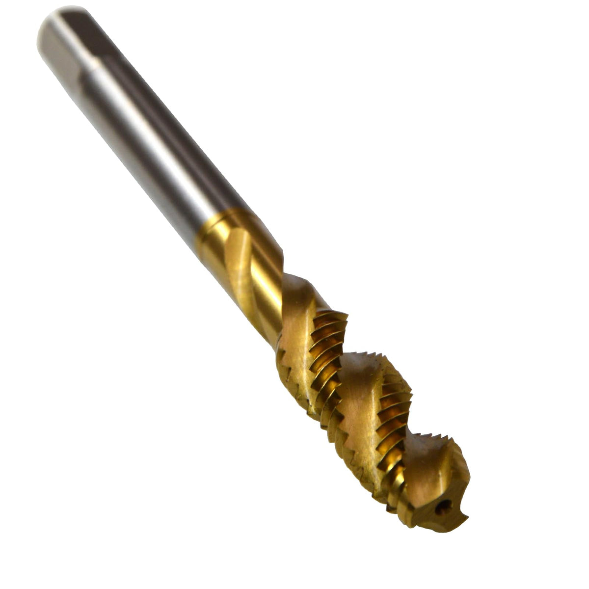 WKSTOOL 6-32 UNC P2 2Pcs/Set TiN Coated High Speed Steel Precision Spiral Point Flute Taps Hole Threading Tapping Tools