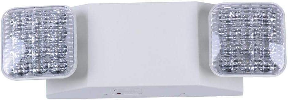 Commercial Electric Rectangle 11-Watt with Ni-Cad 6.0-Volt Battery White Integrated LED Emergency Light
