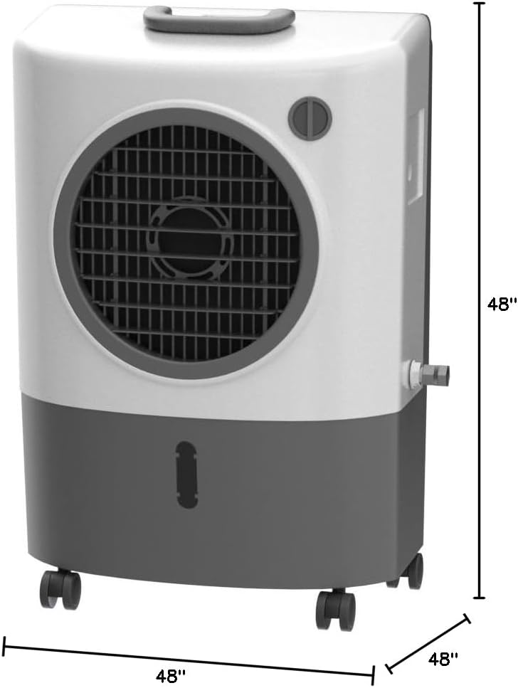 Portable Swamp Coolers - 1300 CFM MC18M Evaporative Air Cooler with 2-Speed Fan, 53.4 dB - 500 sq. ft. Coverage
