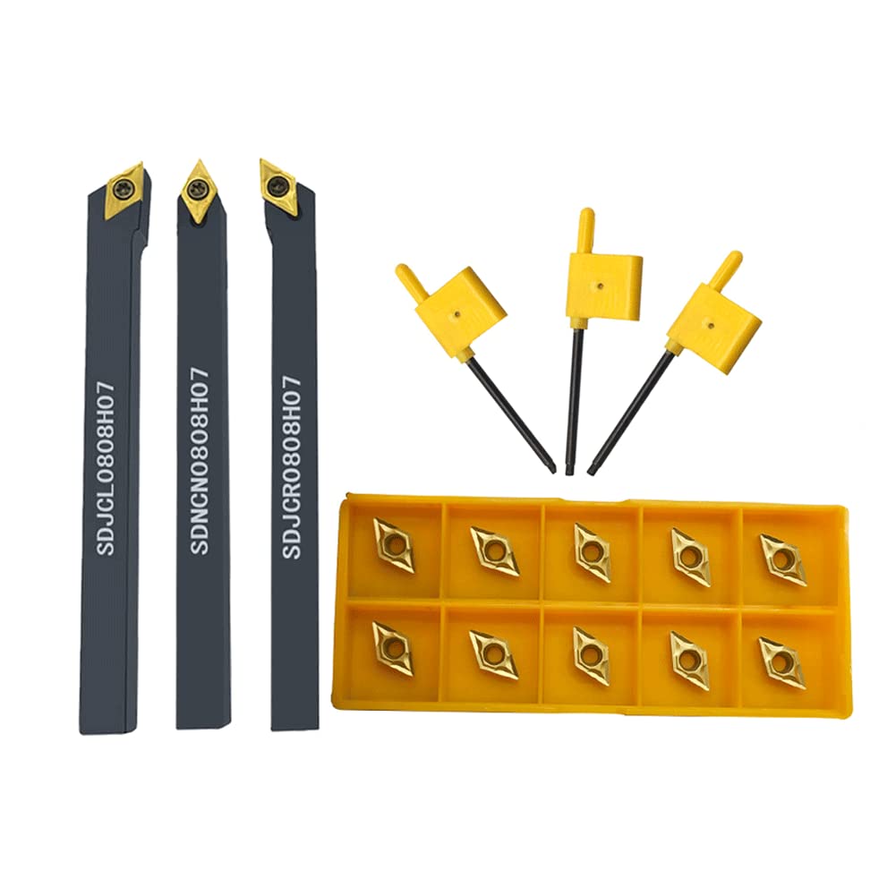Mini Lathe Cutting Inserts DCMT21.51 Carbide Inserts with Boring Bar for Steel