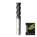 SPEED TIGER Micrograin Carbide Square End Mill - 4 Flute - 6mm 50L (5 Pieces, 6mm) - for Milling Alloy Steels, Hardened Steel, Metal & More – Mill Bits Sets for DIYers & Professionals