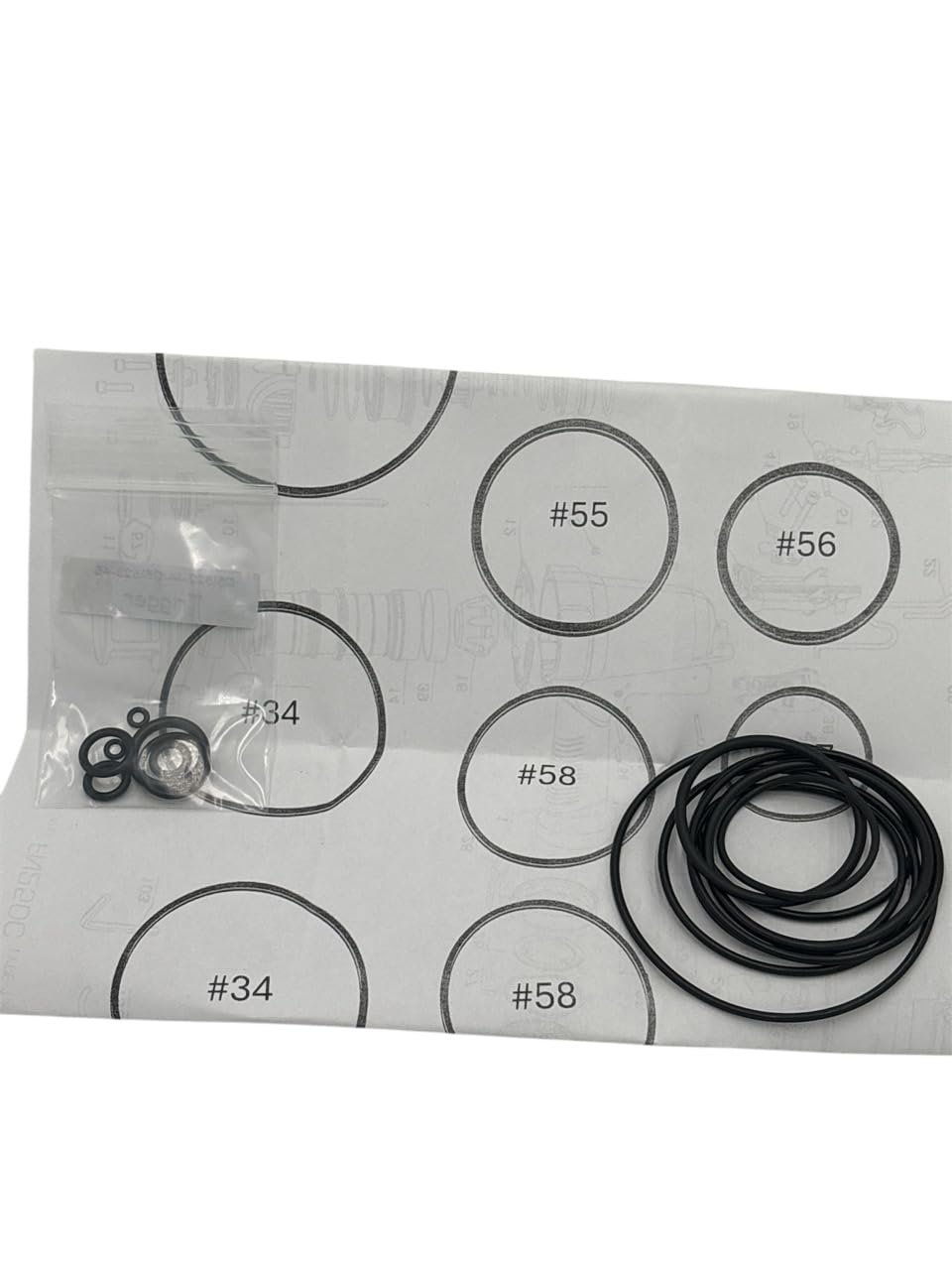 O-Ring Depot Nailer Tool + Trigger o-Rings Kit Compatible with Porter Cable FN250C Types 1-3