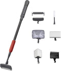 Aquarium Clean Tool 6 in 1 Fish Tank Cleaning Kit Algae Scraper Scrubber Pad Adjustable Long Handle Fish Tank Brush