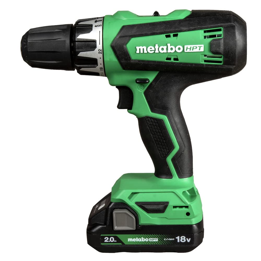 Metabo HPT 18V Cordless Drill Driver Kit Keyless Chuck, DS18DFX