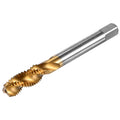 M METERXITY 1-Pack M10x1.5mm Metric Spiral Flute Thread Tap, HSS Titanium Coated Right Hand Threading Tap Screw for Drilling/Milling Machines/CNC Machine Tools, Tapping Tool