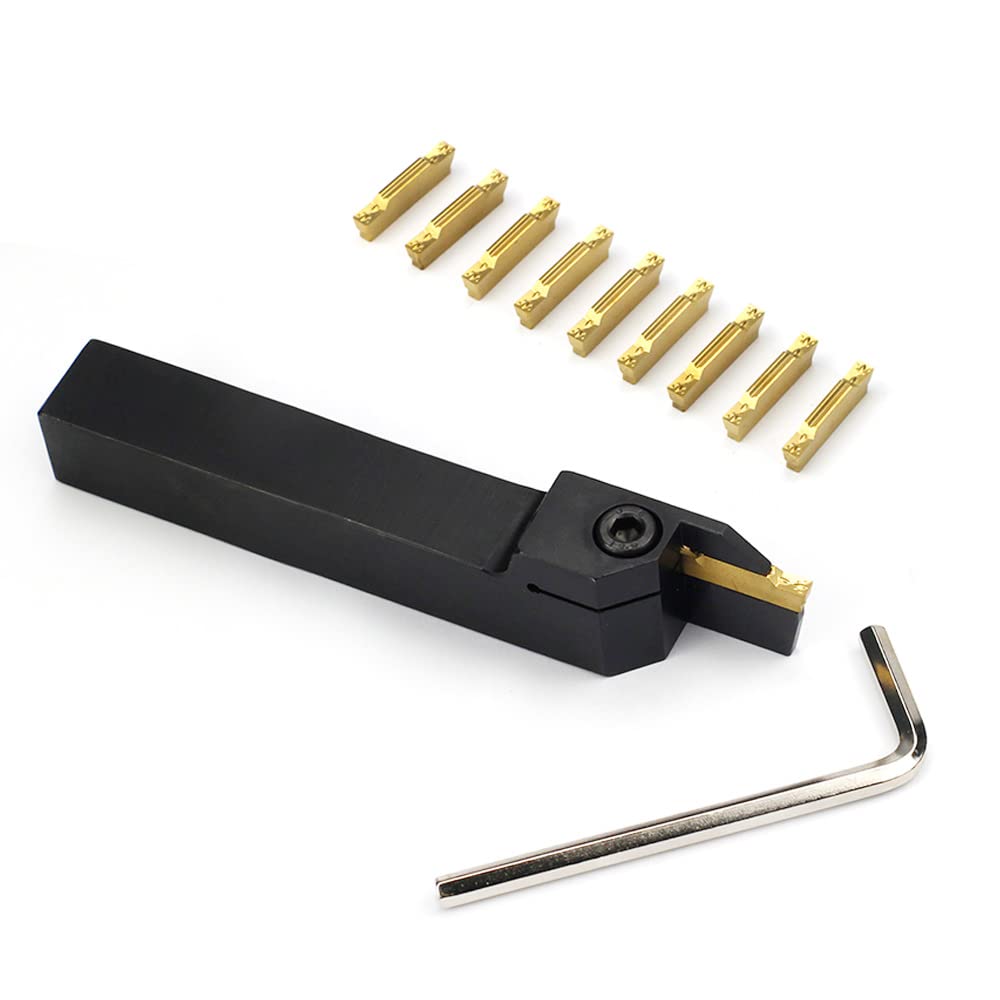 OSCARBIDE 5/8" External Parting Grooving Holder MGEHR10-3B w/10 Inserts