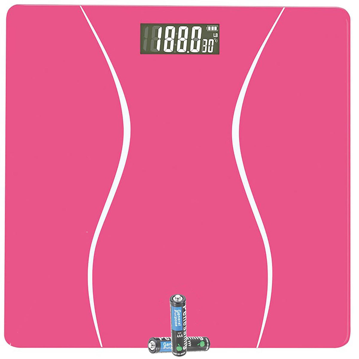 Scale for Body Weight, Digital Bathroom Scale, Weight Scales for People,Body Scale,Pink,Max:400LB/180KG,2 Weighing