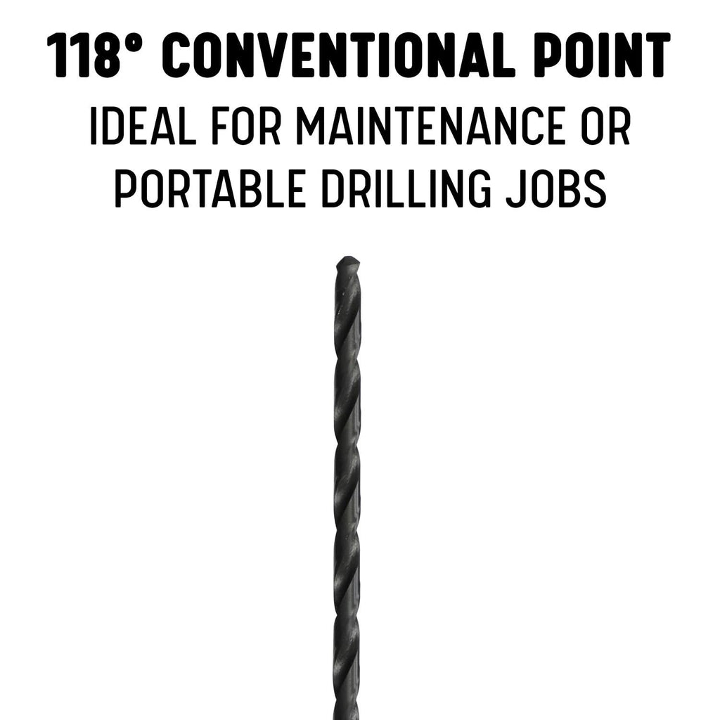 Drill America 31/32" x 18" HSS Extra Long Drill Bit with 1/2" Shank