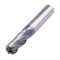 4 Flute Solid Carbide Ball Nose End Mill Cutter(1Pc, 3/8"), AlTiN Coated