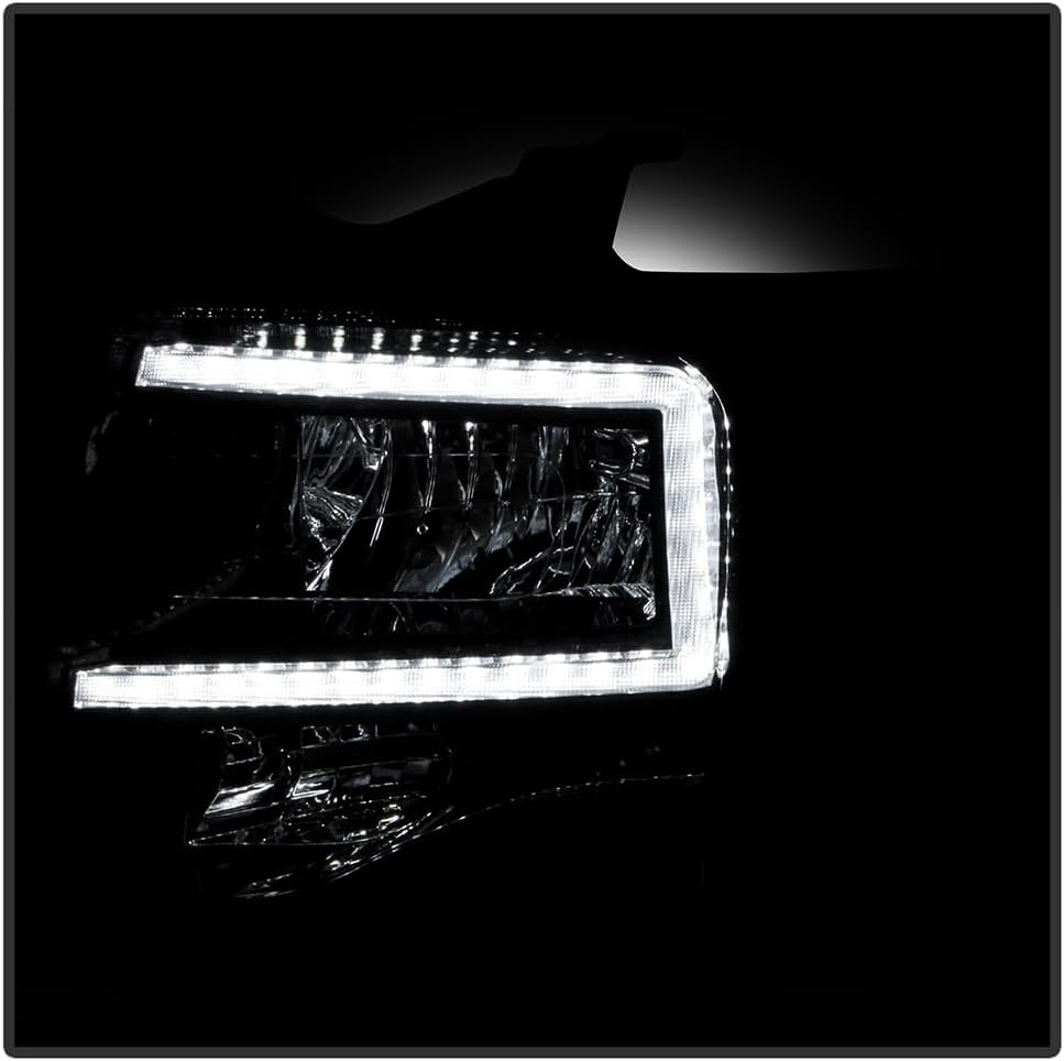 KEEKPO - For 2007-2014 Ford Expedition Upgrade Style Black Housing Headlights Headlamps Replacement Pair Set Left+Right