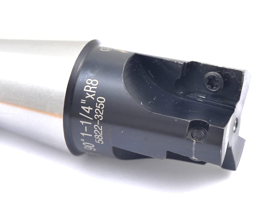 HHIP 5822-3250 90 Degree R8 Indexable End/Face Mill, 1-1/4"