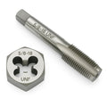 Yamesh 5/8"-18 Thread Tap and Die Set HSS Tap with GCr15 Alloy Steel Hex Die Right Hand Thread Repair Tool for Metalworking and Machinery