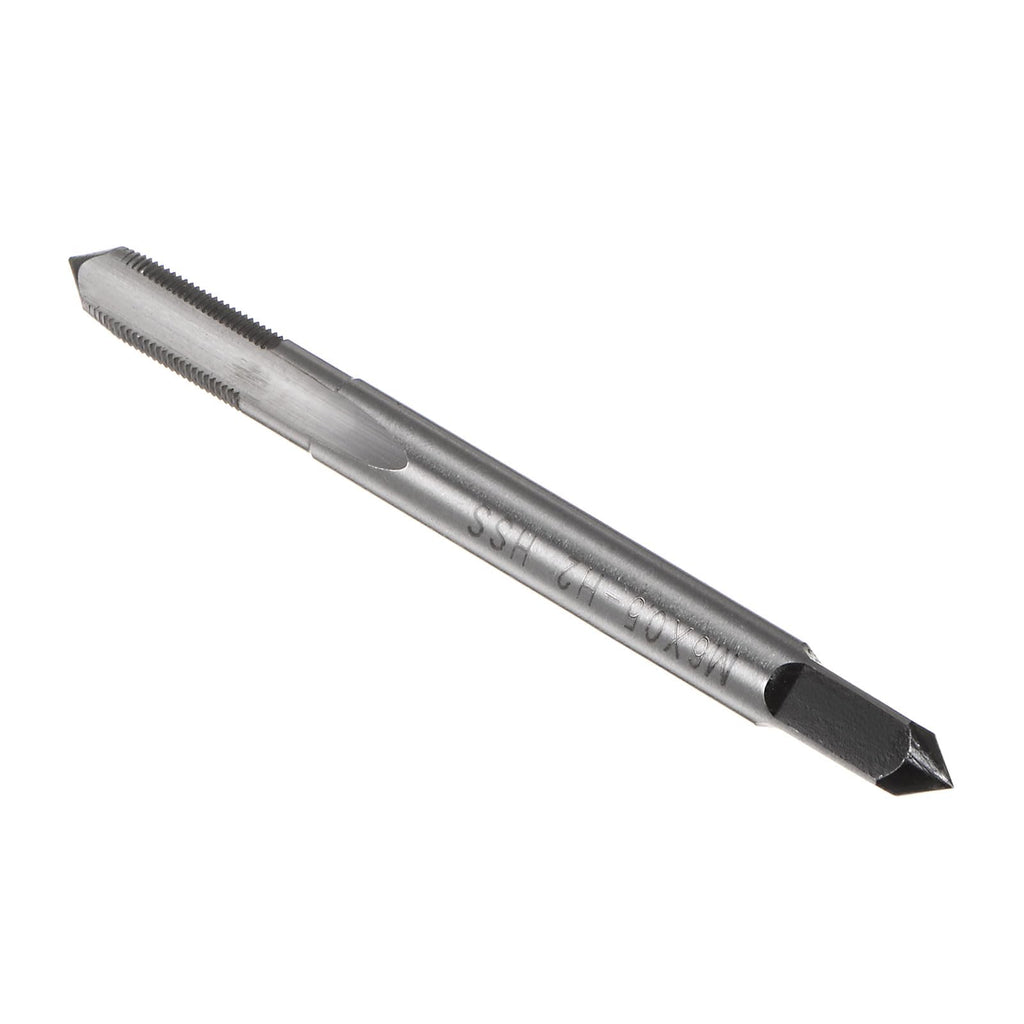 uxcell Metric Machine Taps M6 x 0.5mm H2 High Speed Steel 3 Straight Flutes Screw Tapping Threading Machinist Repair DIY Tool 2pcs