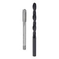 uxcell Metric Tap and Drill Bit Set, M7 x 1 Thread Tap & 6mm Black Oxide Twist Drill Bit, Straight Flute Tap Tapping Threading Repair Tool Kit