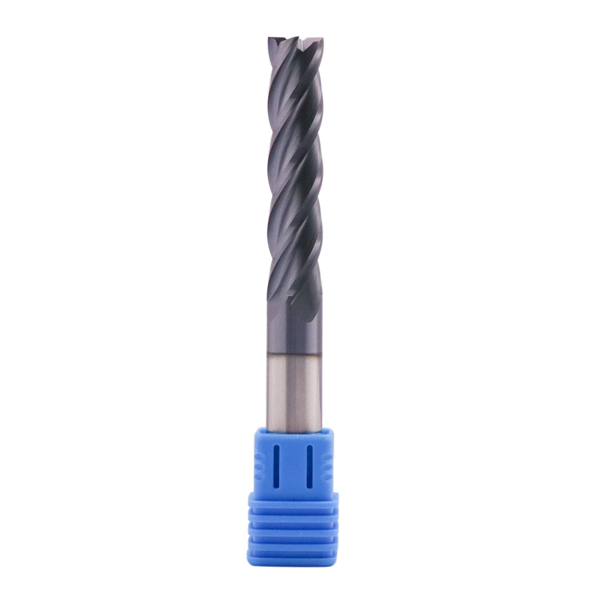 7/16" 4 Flute Solid Carbide Long Square End Mill, 4" OAL, AlTiN Coated