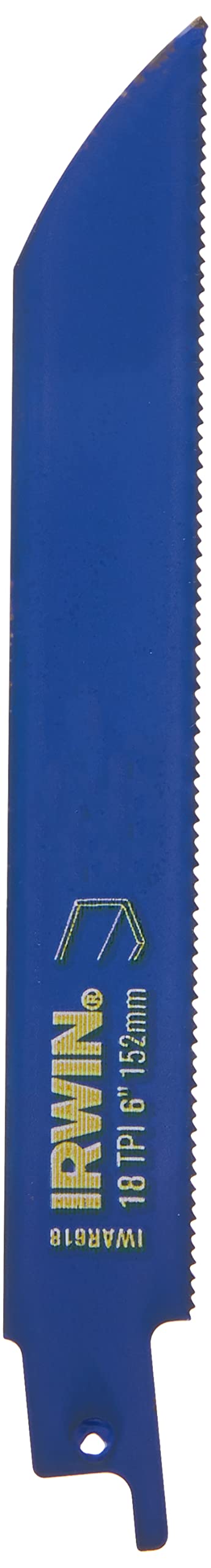IRWIN Tools Reciprocating Saw Blade, Metal-Cutting, 6-inch, 18 TPI (372618B)