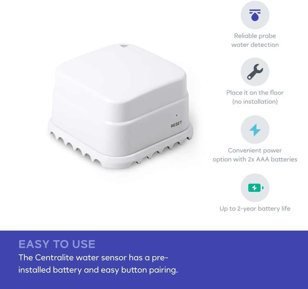 Home Protection Bundle | Includes 1 Motion Sensor, 2 Door/Window Sensors & 1 Water Leak Detector for Whole-Home