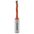 TANOMATE 5mm Diameter Carbide 3 Flute Drills Brad Point Boring Bit, 5mm Dia × 70mm Long × 10mm Shank Left Hand