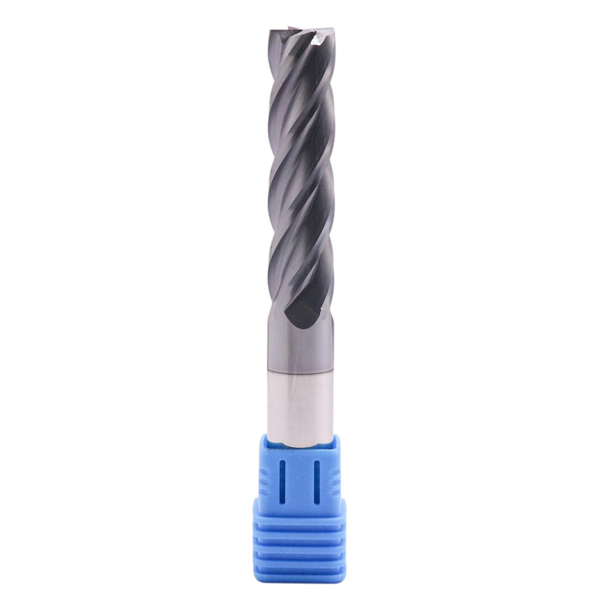 1/2" 4 Flute Solid Carbide Long Square End Mill, 4" OAL, AlTiN Coated