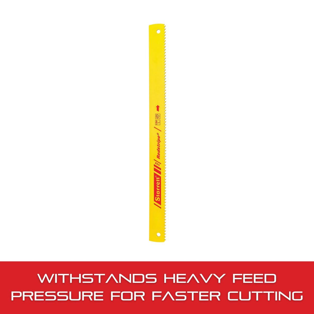 Starrett Redstripe Power Hacksaw Blade, 12" L x 1" W x .050" T