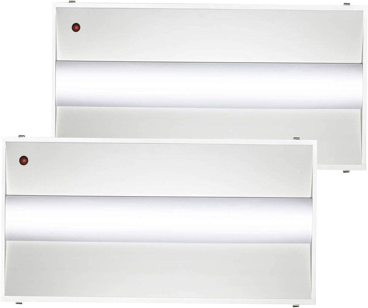 E2 LIGHTING LED 2X4 Troffer-Slim, 4000K, 2-Pack