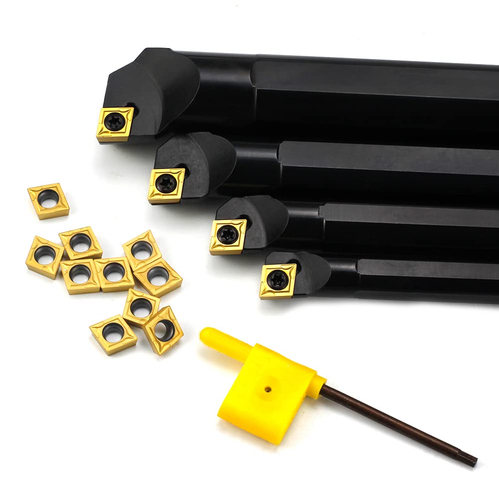 OSCARBIDE Indexable Boring Bar Set 1/2"x7",5/8"x8",3/4"x10",1"x12",4pcs