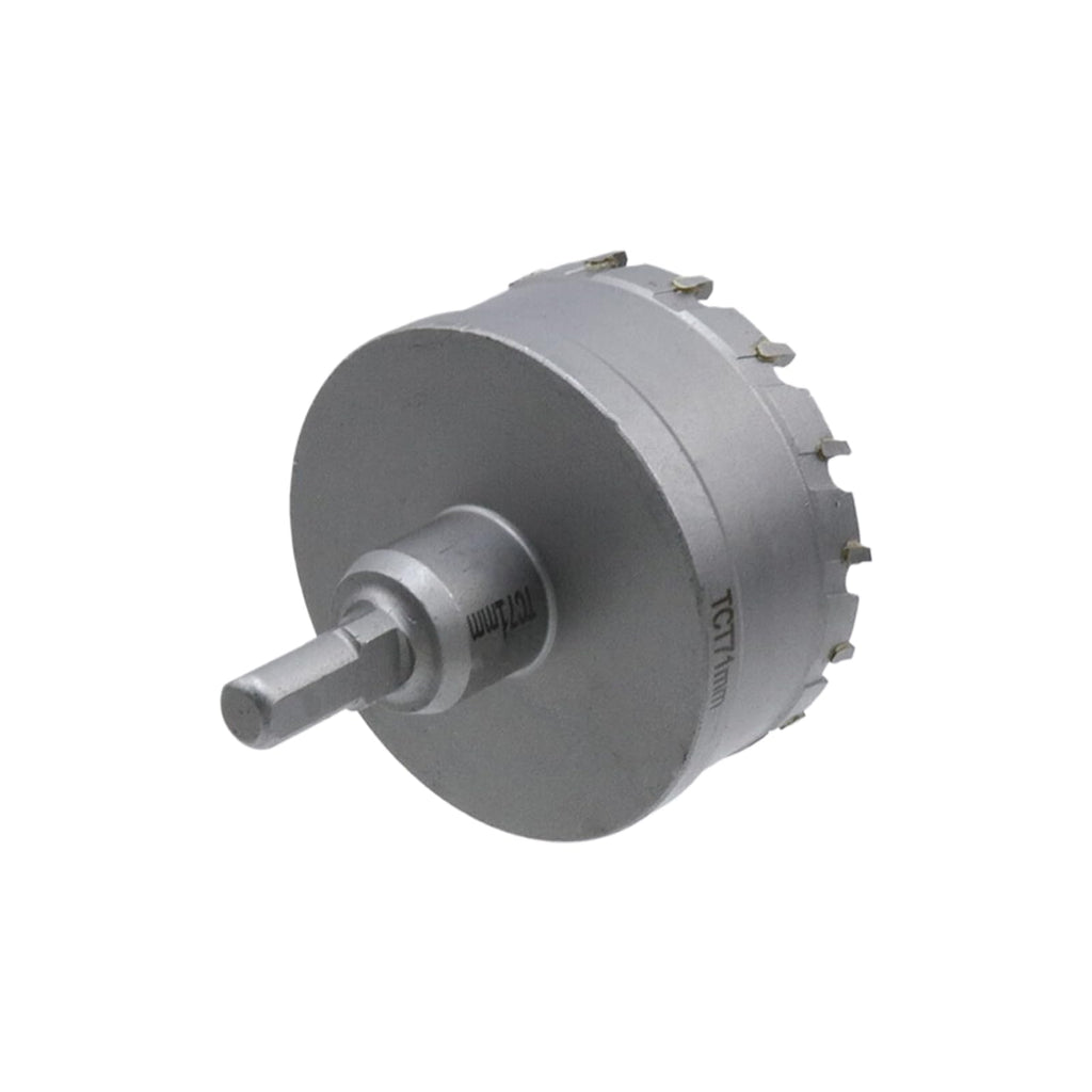Rannb 2-51/64"/71mm Carbide Hole Saw Hole Cutter for Steel Plate, Aluminum & Metal
