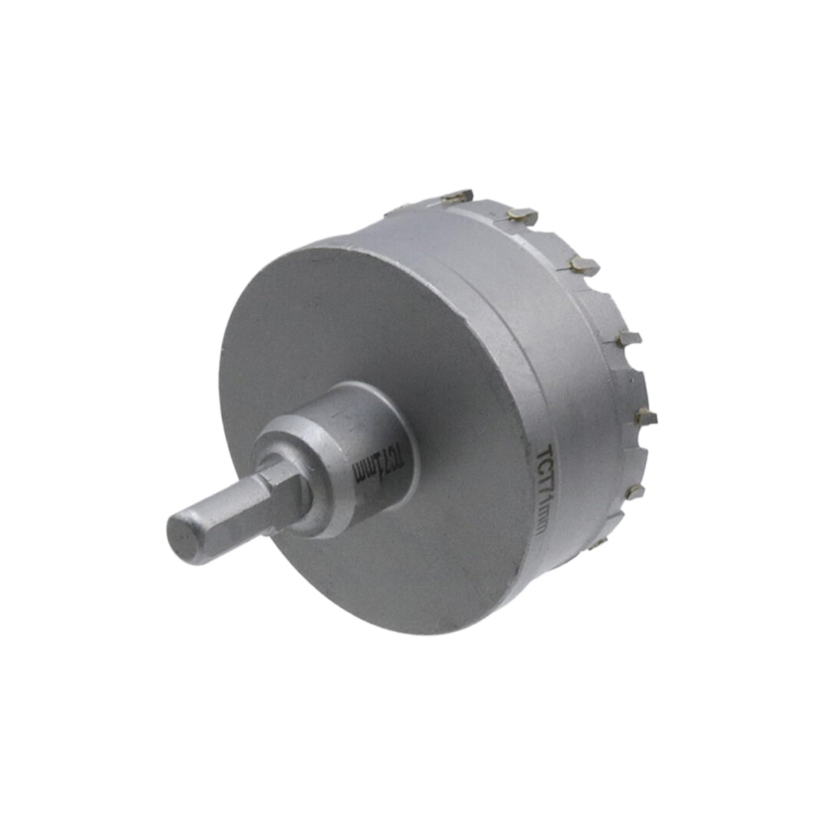 Rannb 2-51/64"/71mm Carbide Hole Saw Hole Cutter for Steel Plate, Aluminum & Metal