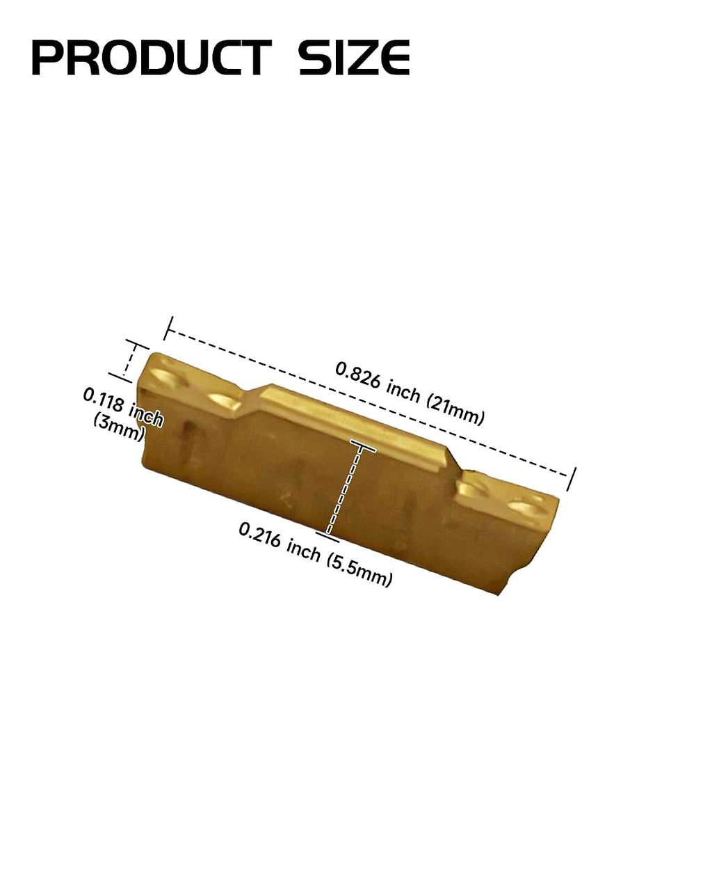 10Pcs MGMN300-M (3mm) Grooving Cut-Off Carbide Inserts