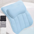 Bath Pillow for Tub, 6 Strong Suction Cups, 4D Mesh, Blue