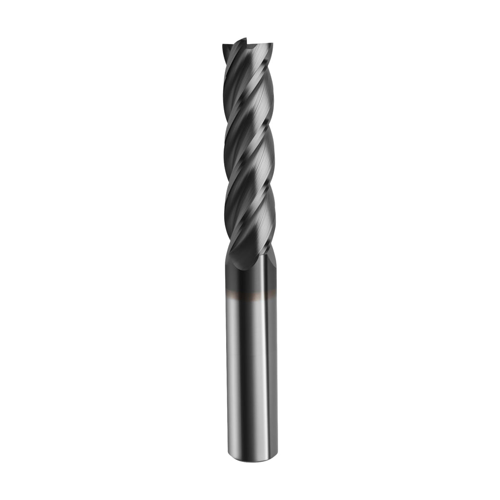 Zorqon 3/4'' Carbide Long End Mill, 4 Flute, AlTiN Coating