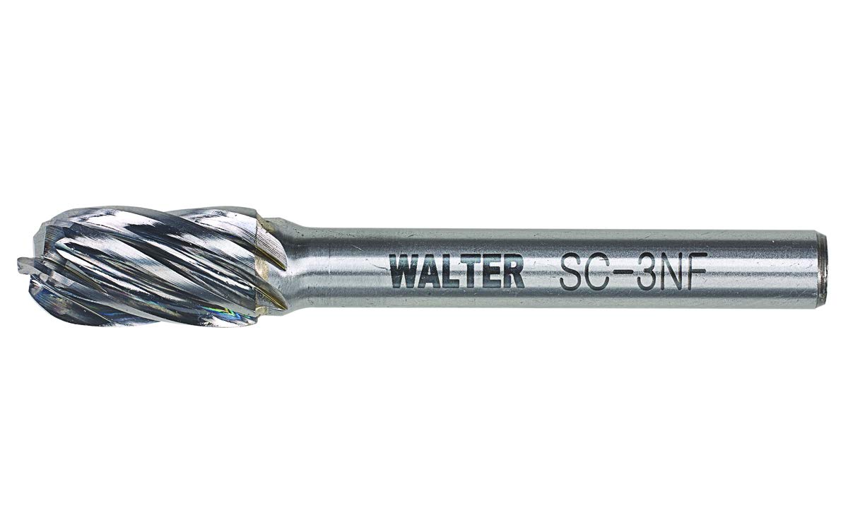 Walter Surface Technologies - DEBURRING 1/4" Shank Carbide Burr SC-3 NF 3/8 x 3/4