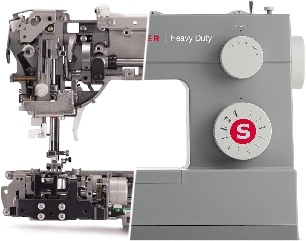 4423 (Grey) High Speed Heavy Duty Sewing Machine with Accessory Kit | 23 stitches deliver 97 applications, 50% more