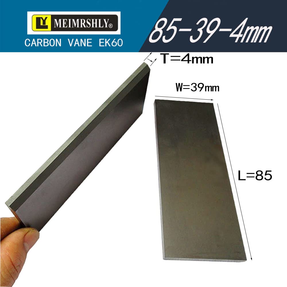 85-39-4mm MEIMRSHLY Carbon Vanes 513431 for Rietschle Pump DLT25, KLT25, TL25, TLV25, VLT25, VTN25, VTN26 (Pack of 6 Pieces)