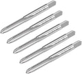 uxcell Machine Tap #10-24 UNC Thread 2B Class 3 Flutes High Speed Steel Screw Threading Tap Tapping Tool 5pcs