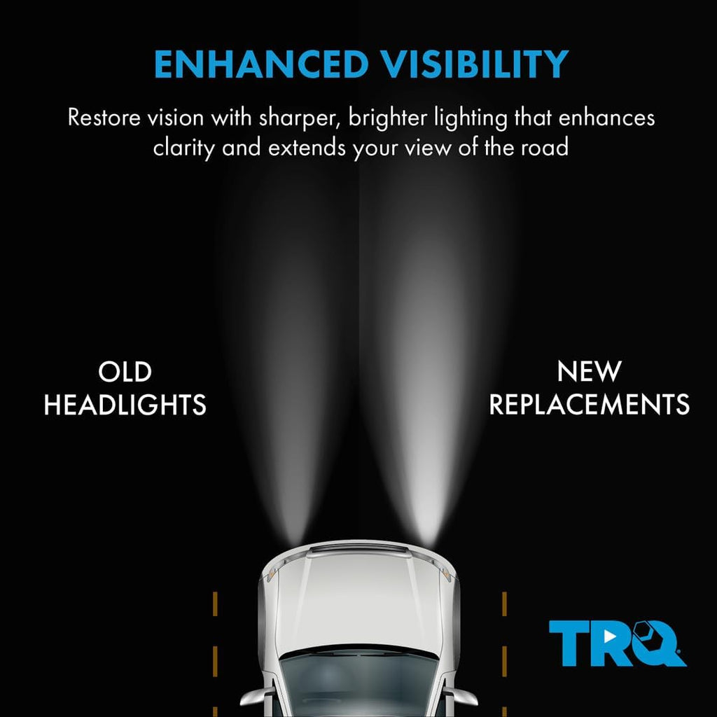 TRQ Driver and Passenger Side Headlight Assembly Set