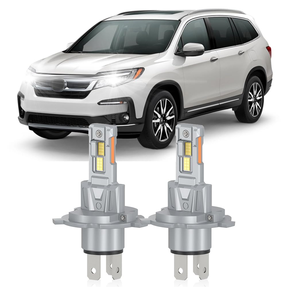 Fits For 2003-2005 Honda Pilot High Low Beam Light Bulbs, Pack of 2