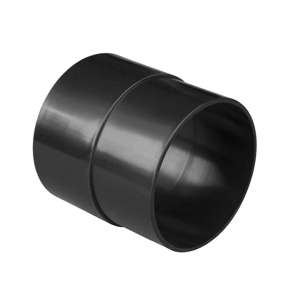 POWERTEC 70125 4-Inch Pipe Hose Adapter - ABS Plastic Quick Coupler for Workshop Dust Collection Fittings