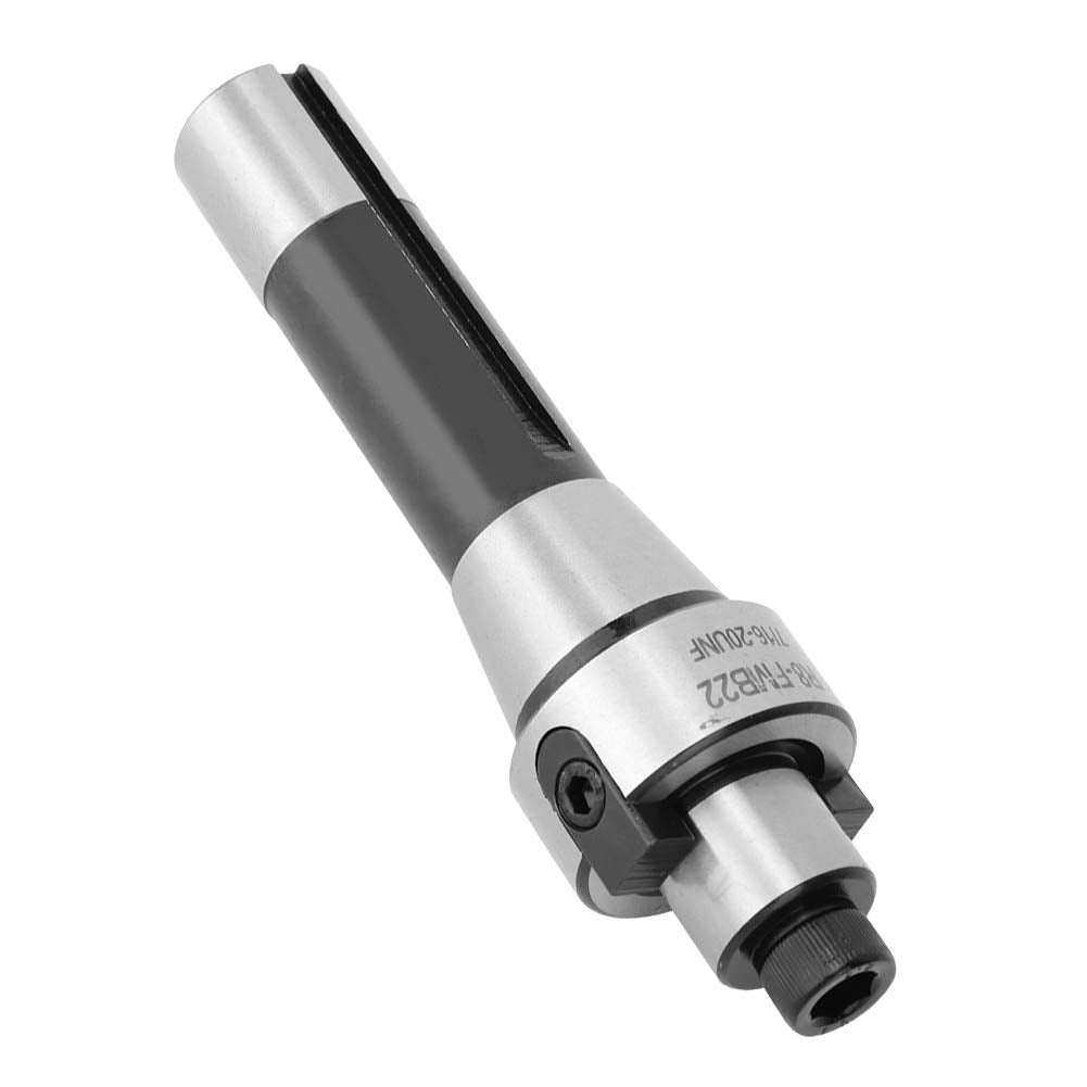 Face End Mill Cutter, R8 Shank Indexable Low Cutting Resistance Milling Tool Holder for Milling Machines Steel 7 16 20UNF Fits 50mm 63mm Cutter Head 1 Pack