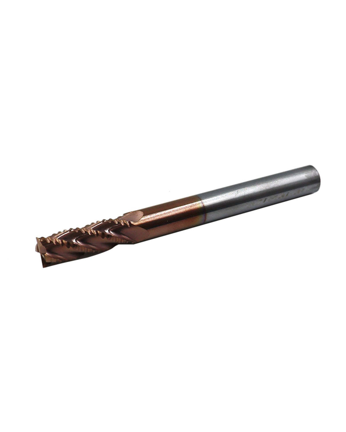 Zorqon 1/4" Carbide Roughing End Mill, 4 Flute End Mill Bits