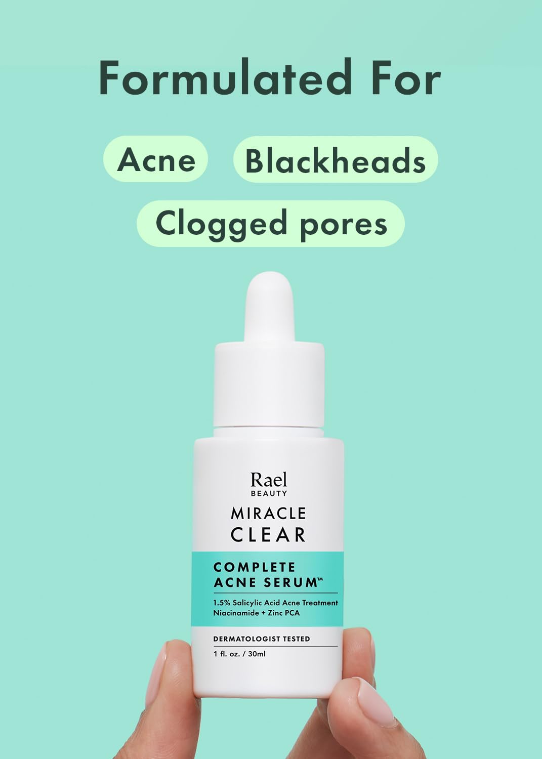 Miracle Clear Serum with Salicylic Acid, Niacinamide, Zinc (1 fl oz)