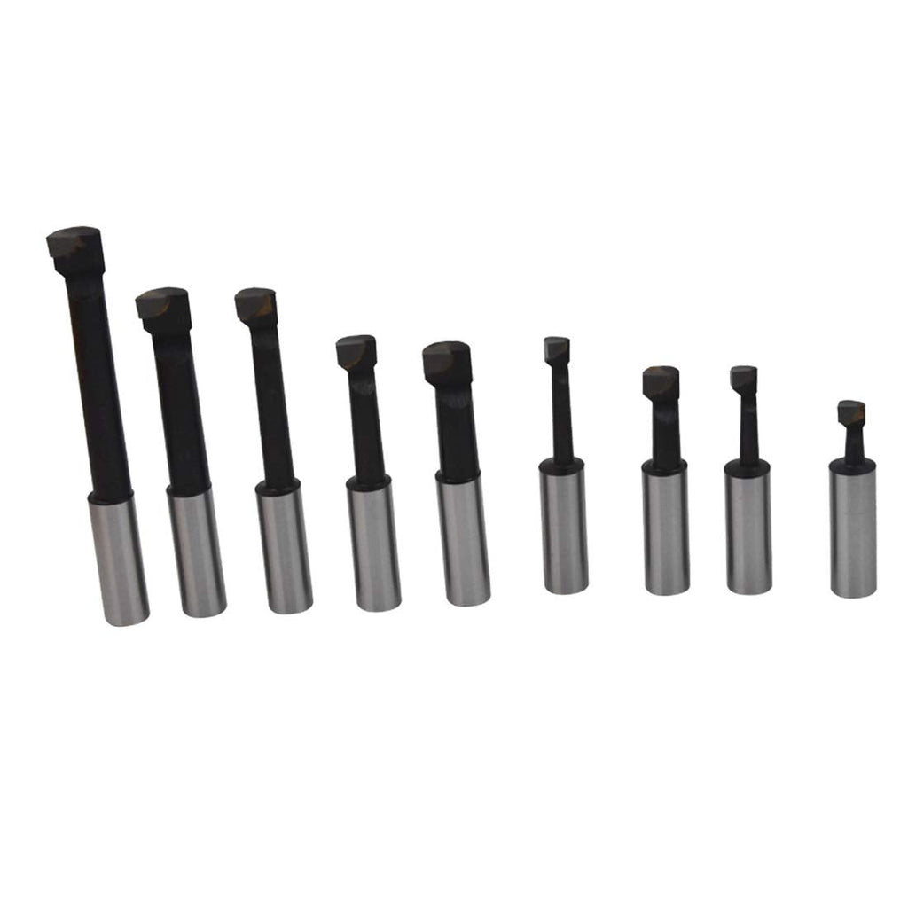 1/2 Boring Bar Set C6 9 Pcs Carbide Tipped Bars 3/4 Shank Lathe Tool