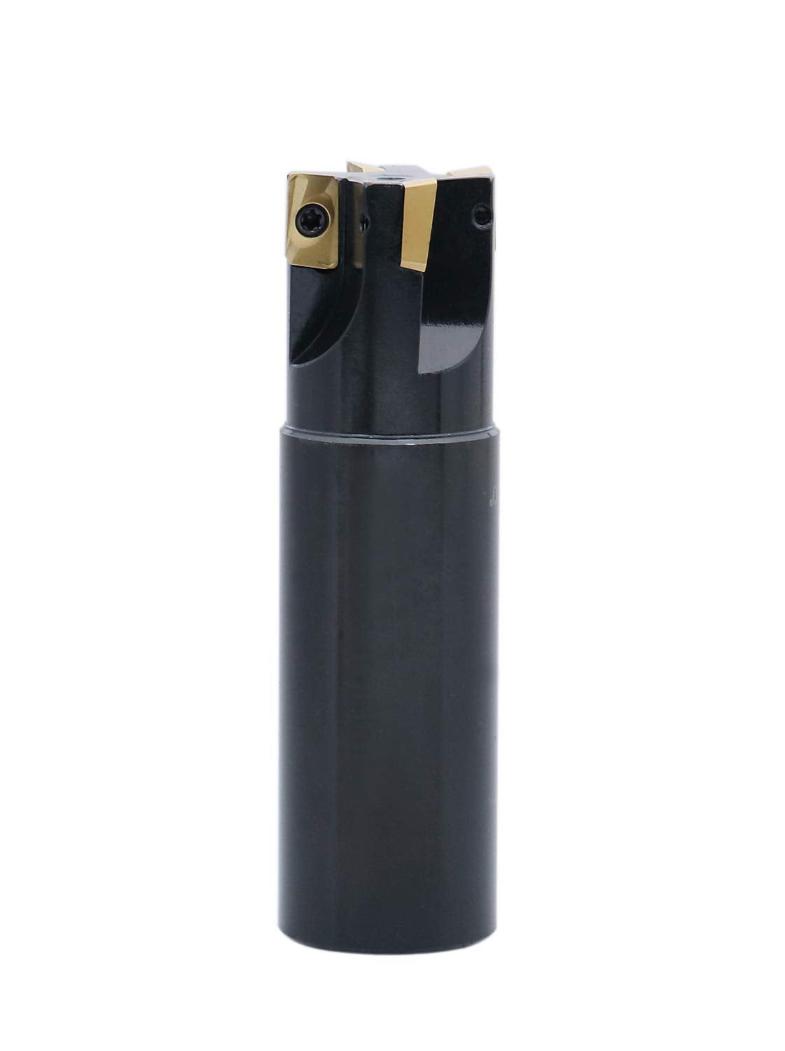 Accusize Industrial Tools 1'' 90 Deg Square Shoulder Indexable End Mill, 3-1/2'' Oal, APKT11T3 Carbide Inserts, 4 Flute, 0056-0920