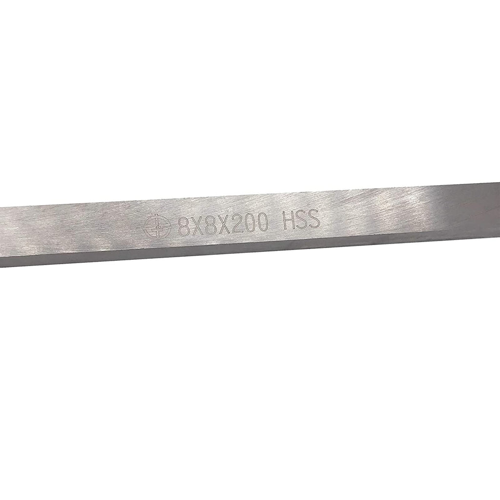 HSS Lathe Tool Bit 8mm x 8mm x 200mm, Square Lathe Turning Tool Blanks, High Speed Steel Rectangular Fly Cutter Mill Blank (5/16” x 5/16” x 8”) 4pcs